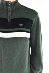 Green Quarter Zip Sweater