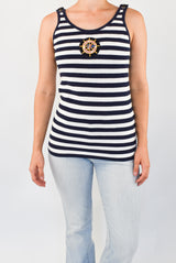 Striped Ribbed Top