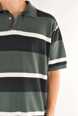 Green Striped Polo