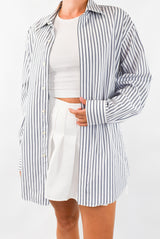 White Striped Shirt