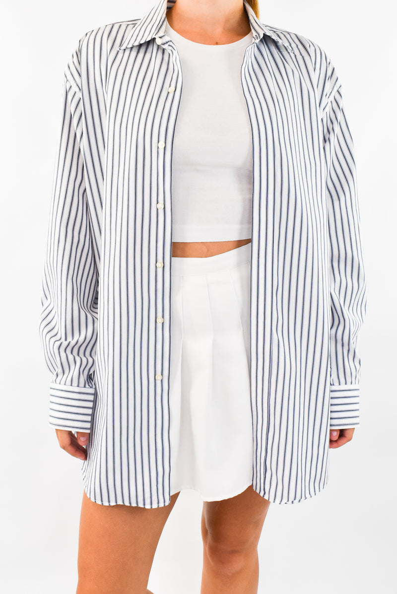 White Striped Shirt