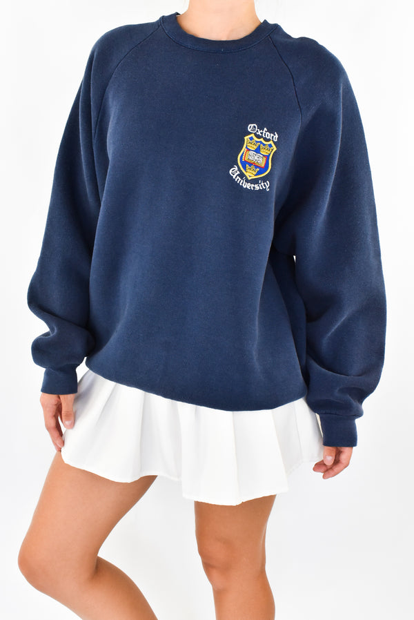 Navy Oxford University Sweatshirt