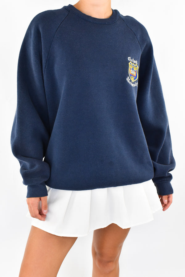 Navy Oxford University Sweatshirt