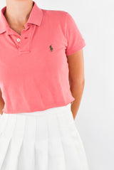 Pink Cropped Polo