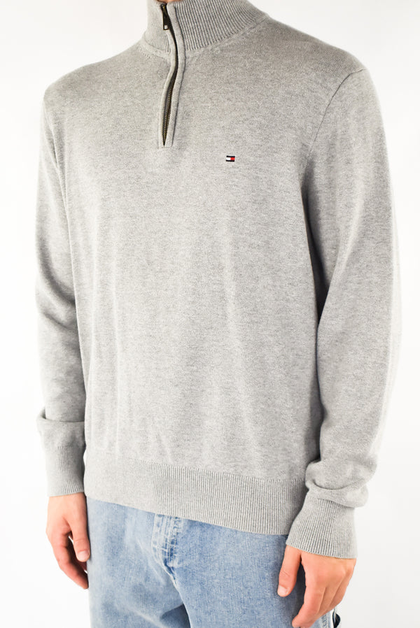 Grey Quarter Zip Sweater