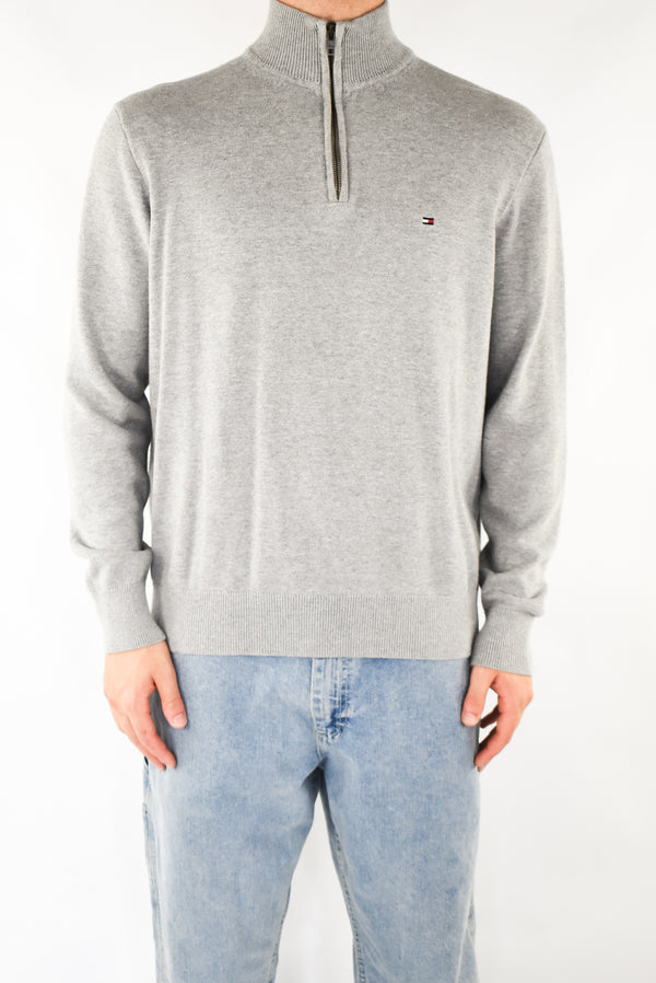 Grey Quarter Zip Sweater