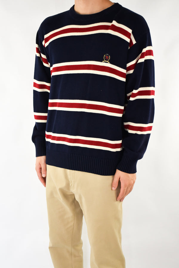 Navy Striped Sweater