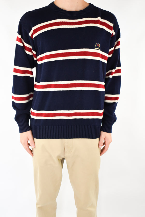 Navy Striped Sweater