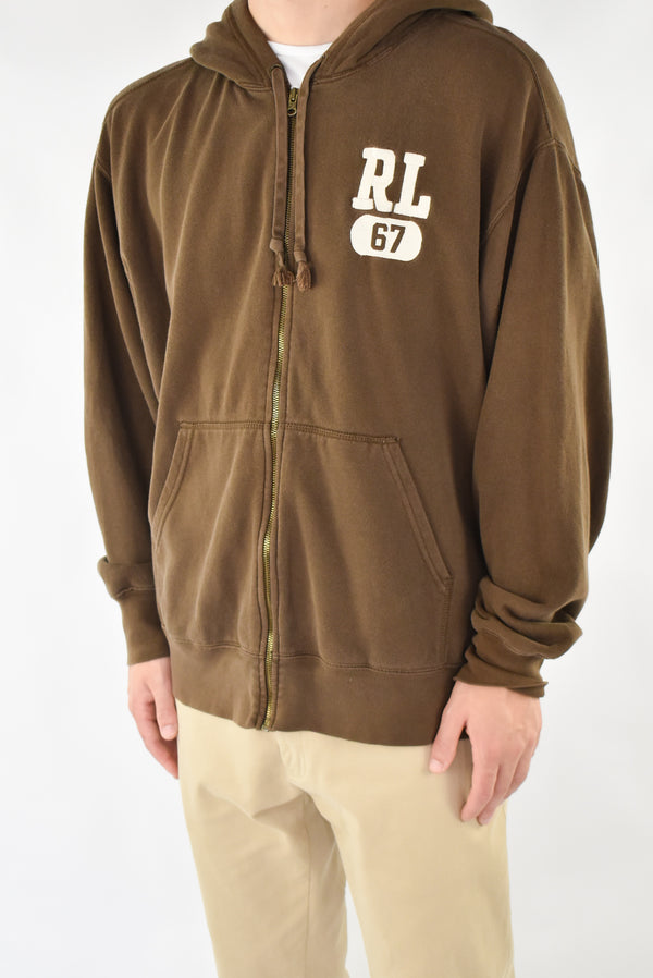 Brown Zip Hoodie