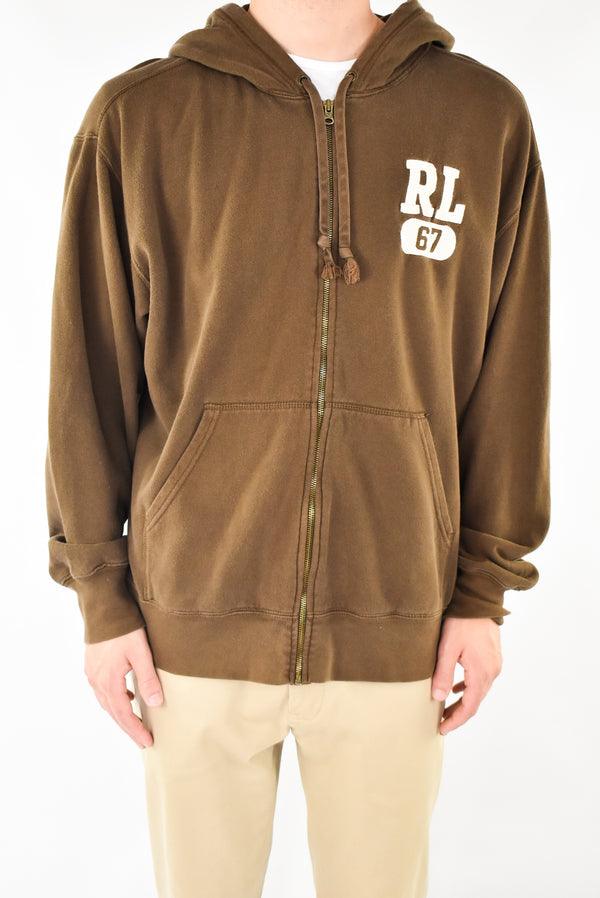 Brown Zip Hoodie