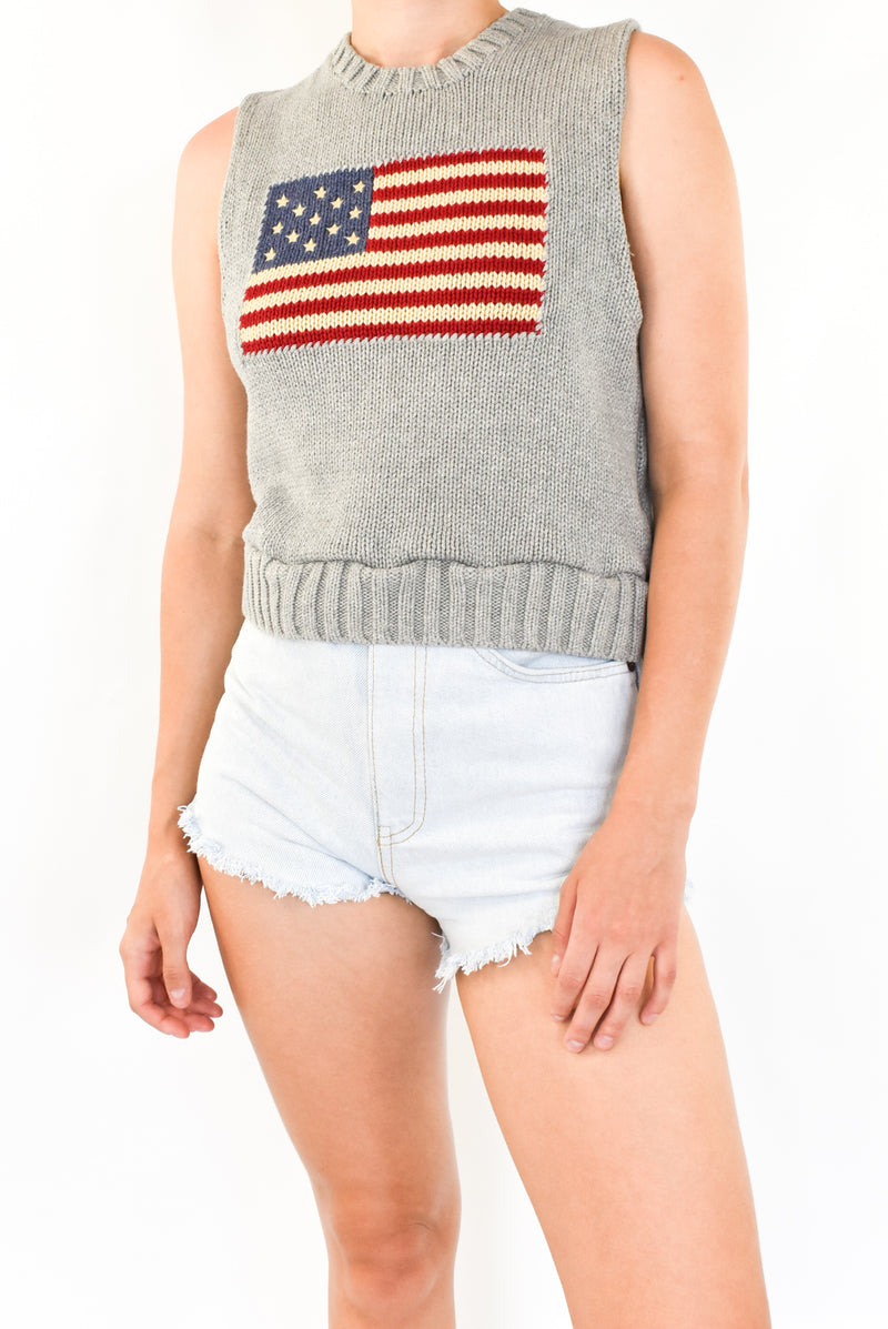 Flag Knitted Vest