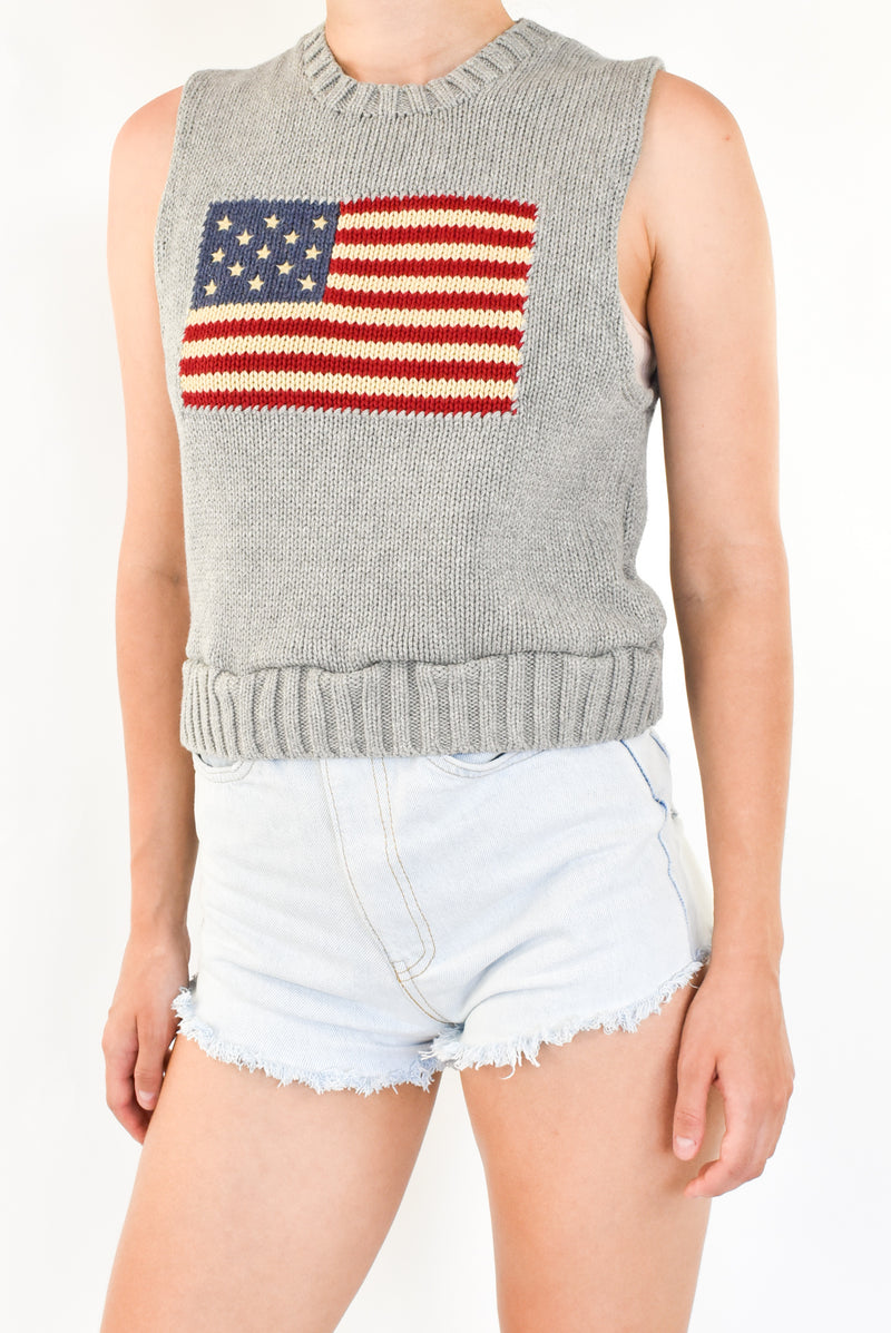 Flag Knitted Vest