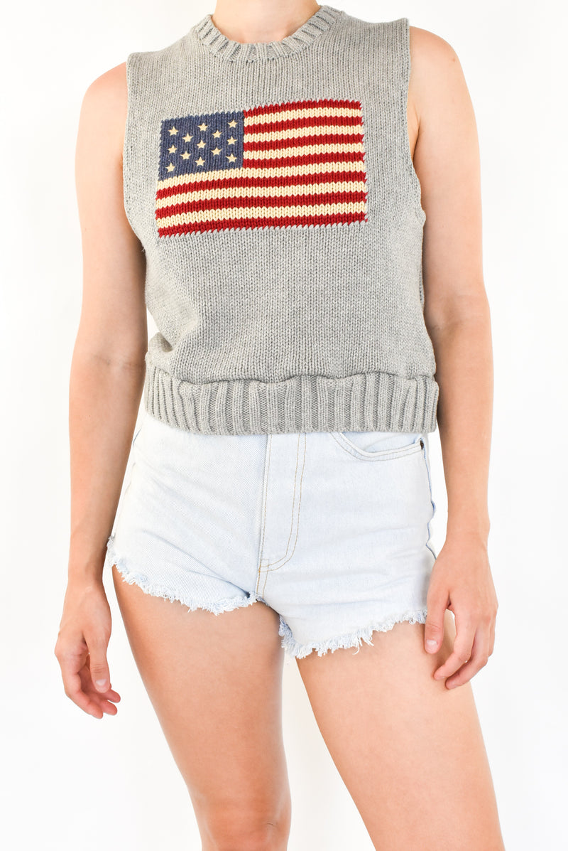 Flag Knitted Vest