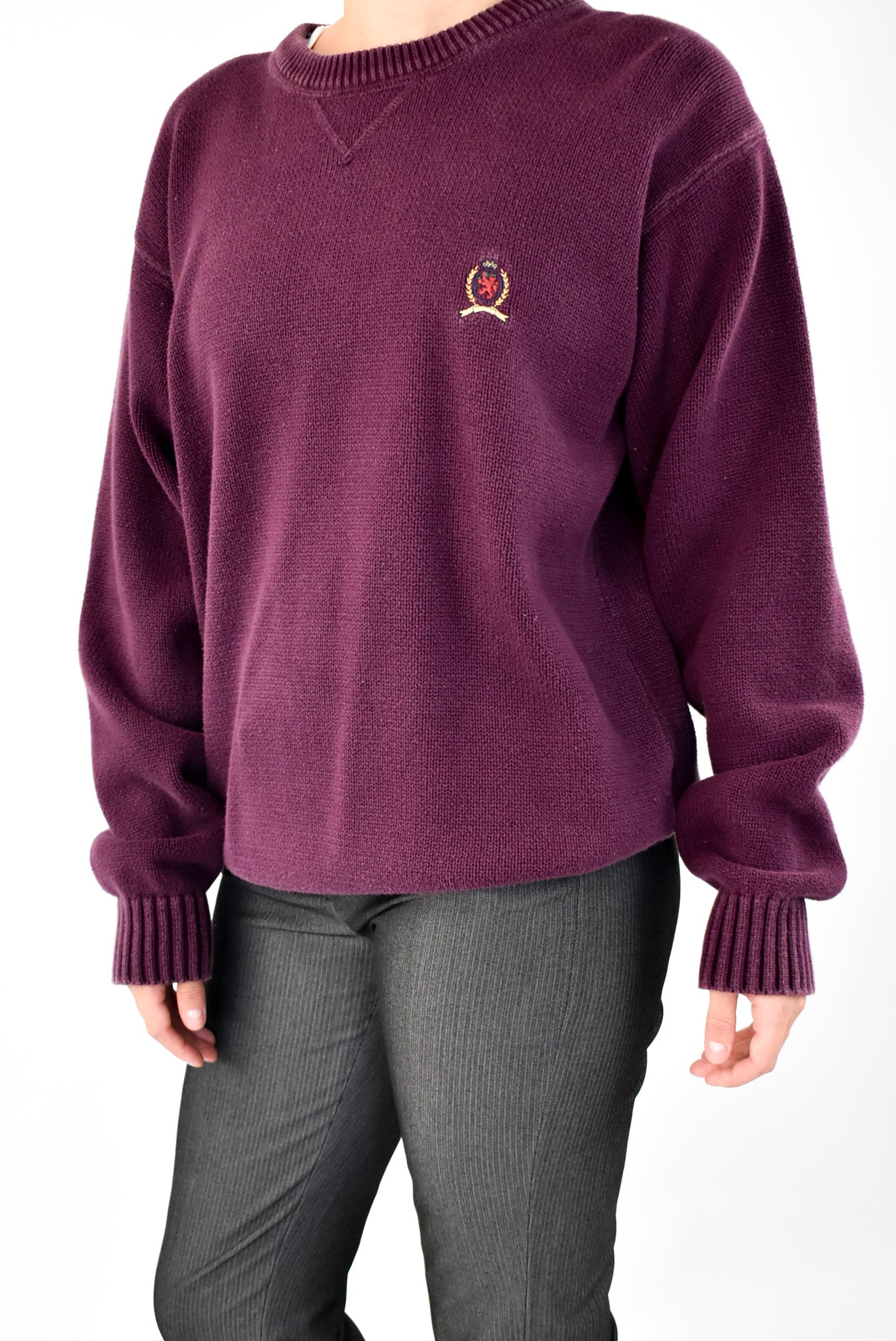 Burgundy Knitted Sweater