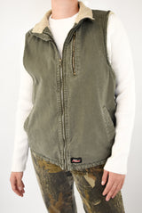 Olive Denim Vest