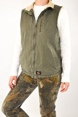 Olive Denim Vest