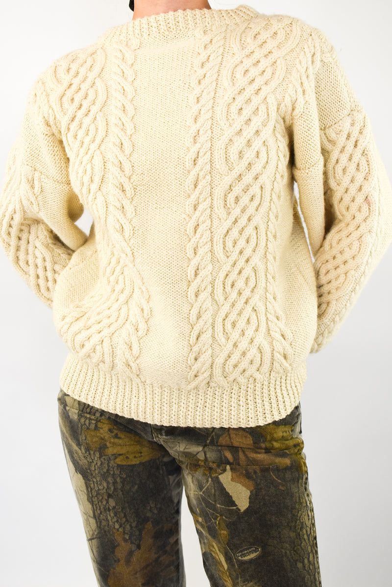 Cream Irish Jumper