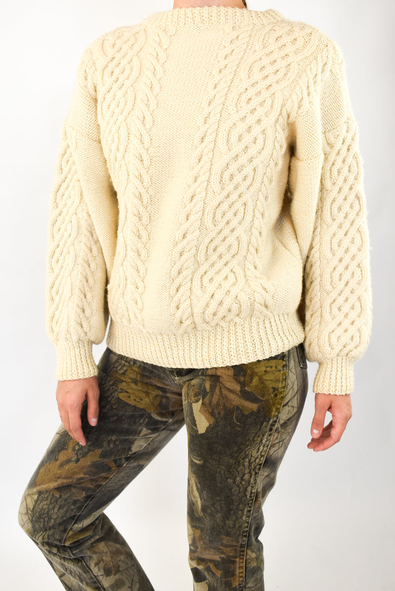 Cream Irish Jumper