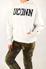 Grey UCONN Hoodie