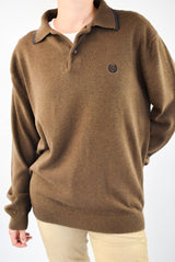 Brown Sweater Polo