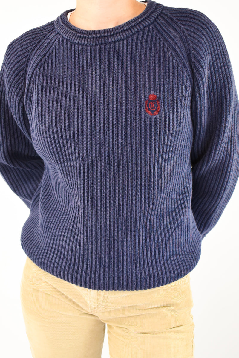 Navy Knitted Sweater