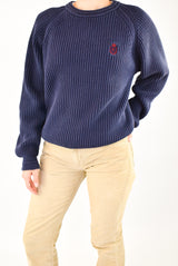 Navy Knitted Sweater