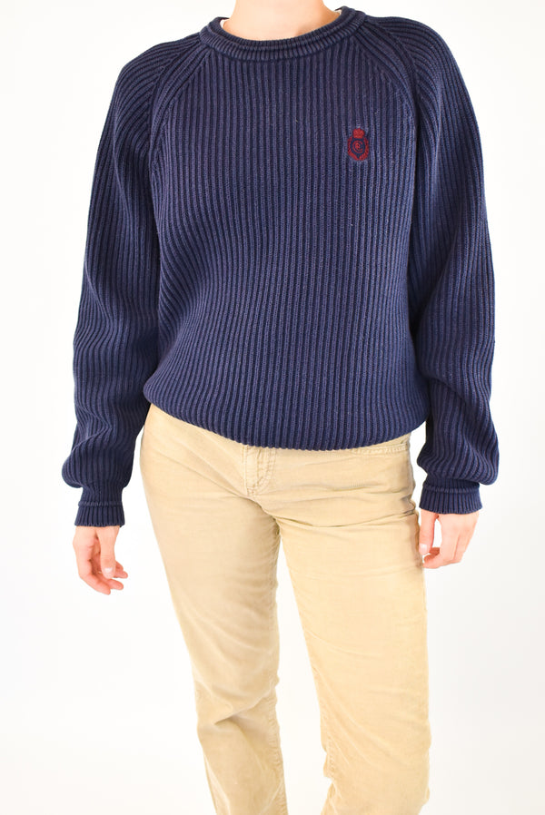 Navy Knitted Sweater