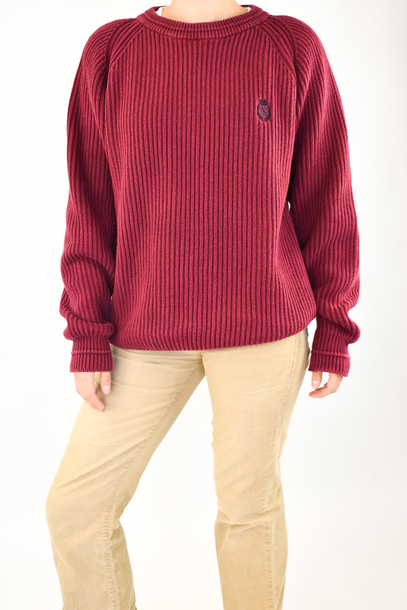 Brugundy Knitted Sweater