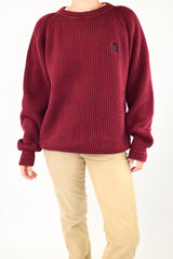 Brugundy Knitted Sweater