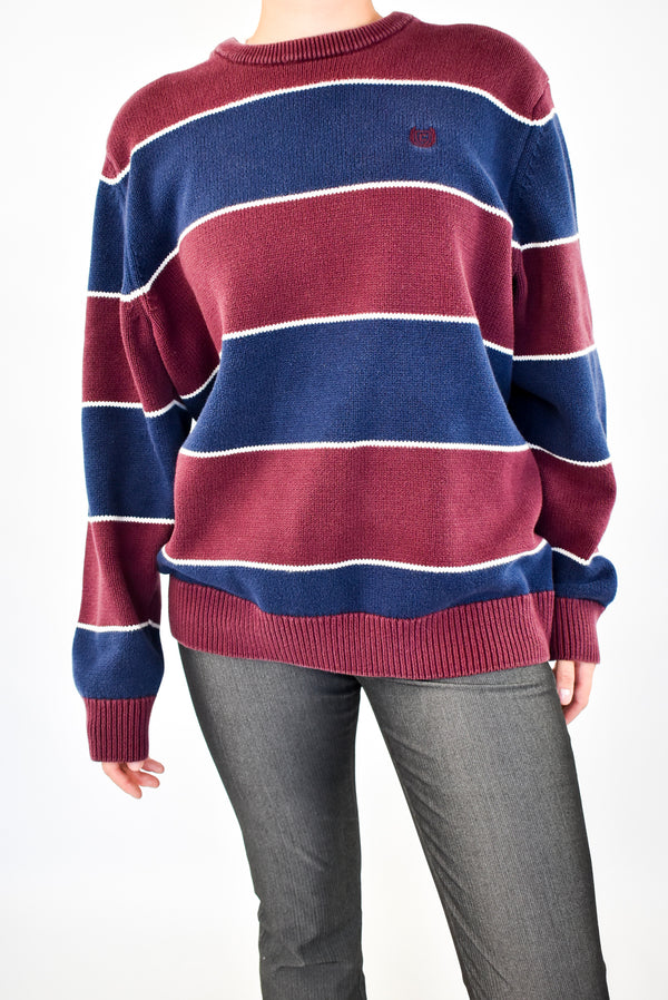 Striped Burgundy Sweater