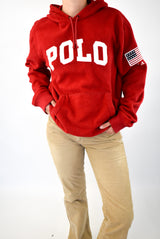 Red Fleece Hoodie