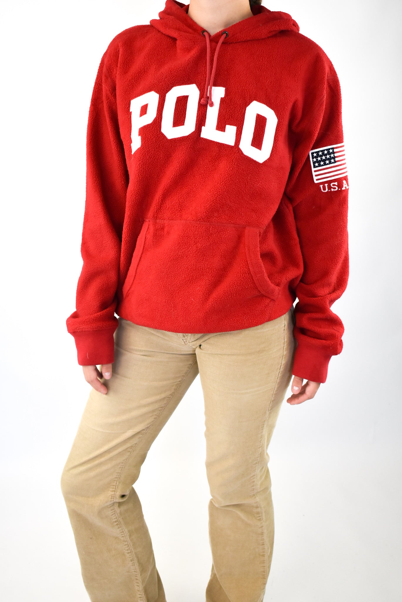 Red Fleece Hoodie