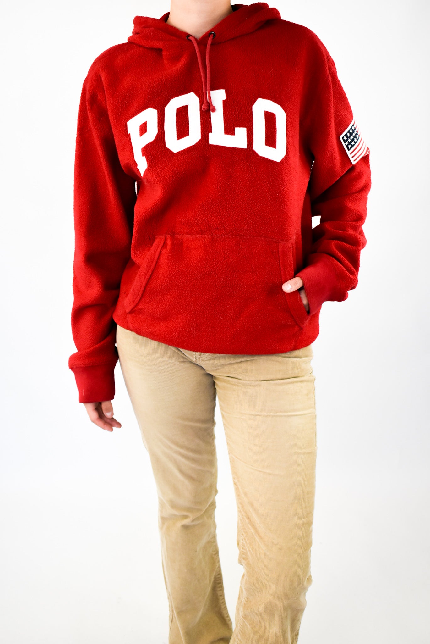 Red Fleece Hoodie