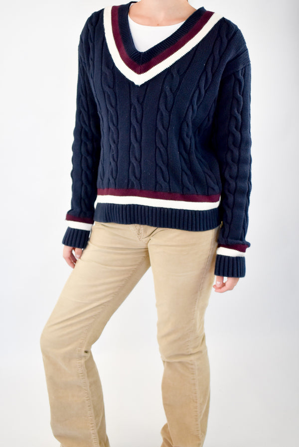 Navy Knitted Sweater