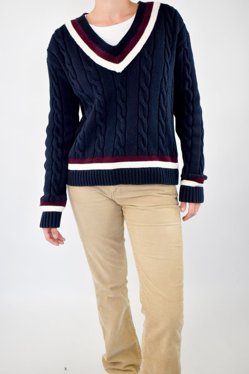 Navy Knitted Sweater