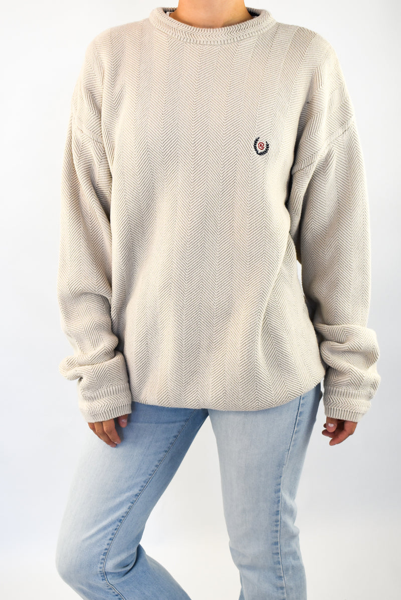 Cream Knitted Sweater