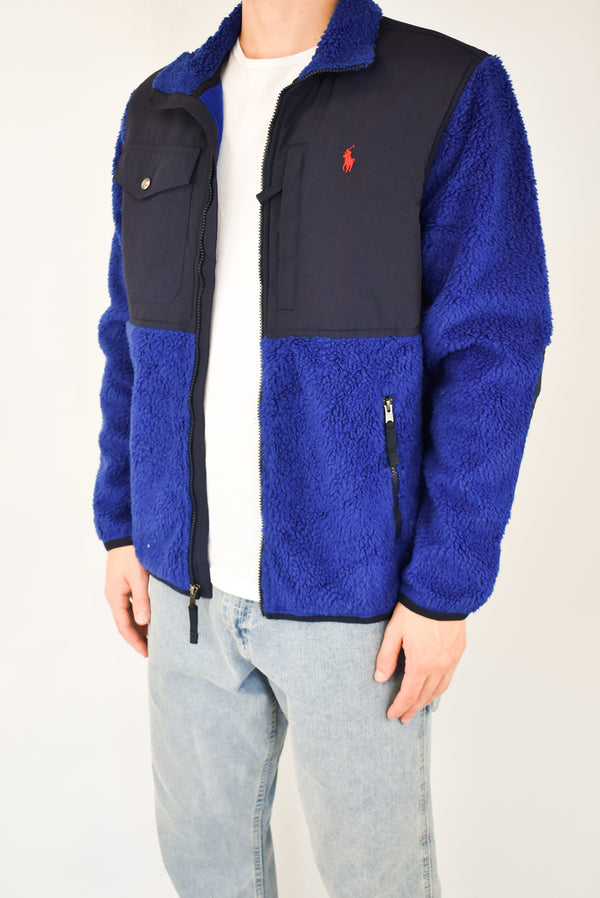 Blue Zip Fleece Jacket