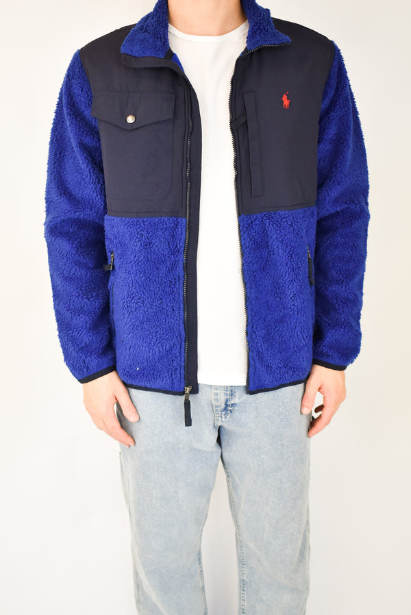 Blue Zip Fleece Jacket