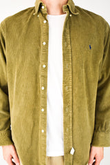 Olive Corduroy Shirt