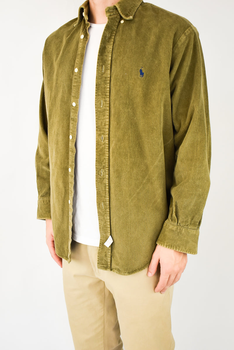 Olive Corduroy Shirt