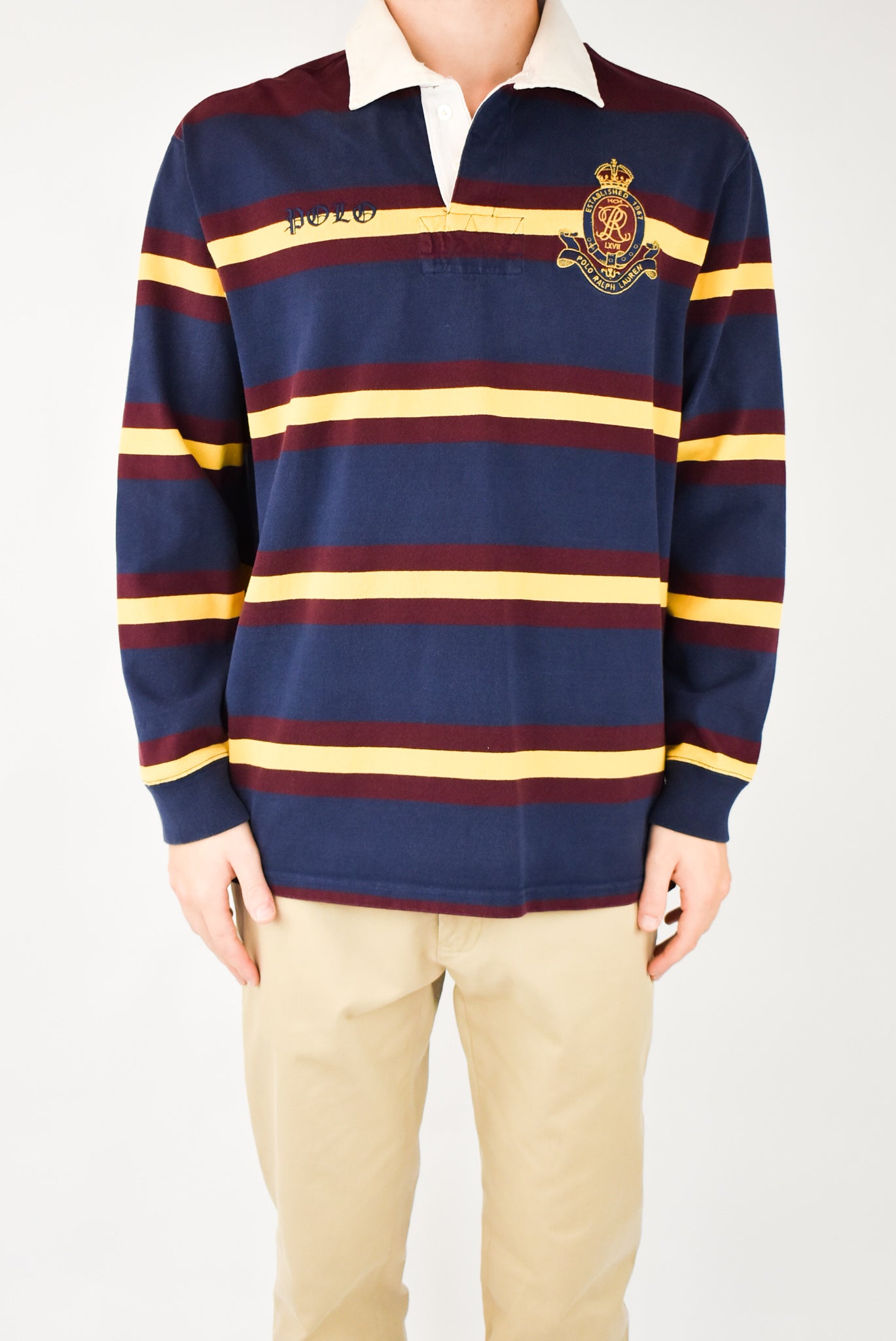 Striped Rugby Polo