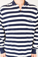 Striped Long Sleeved Polo