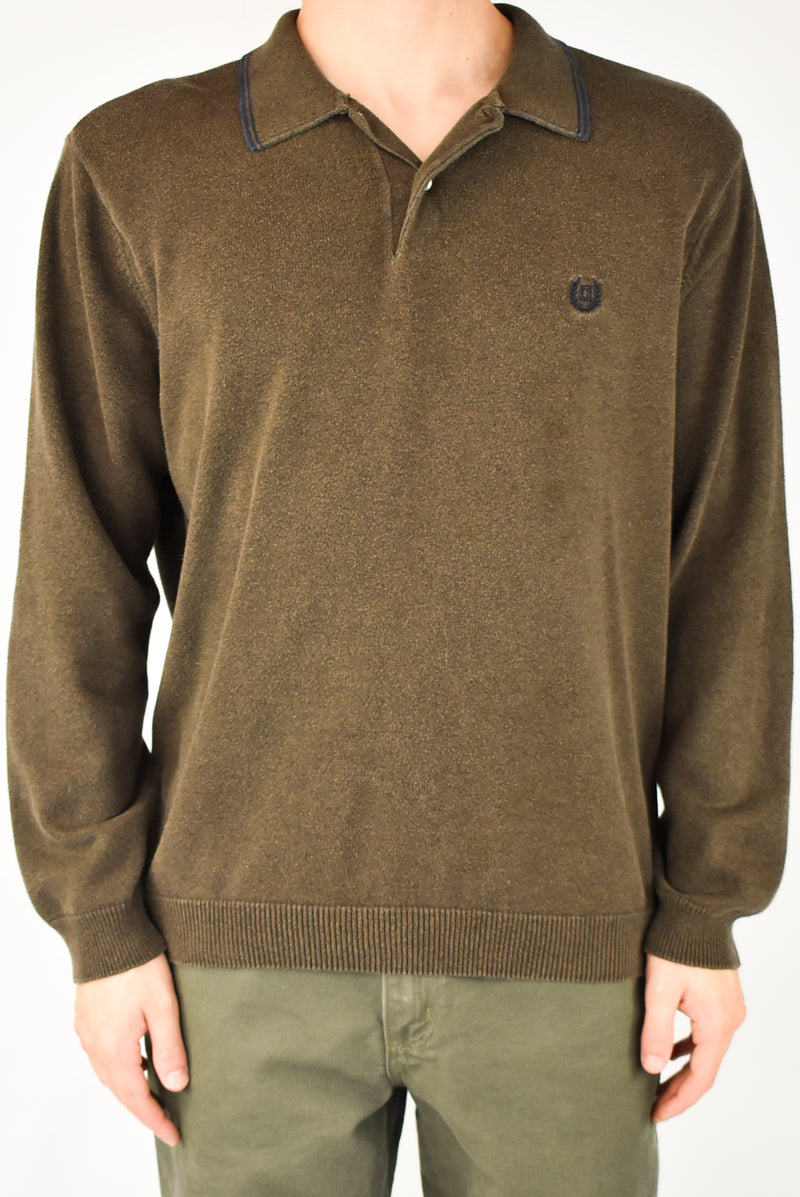 Brown Sweater Polo