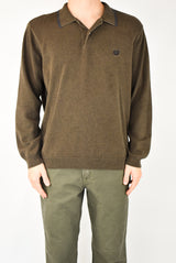 Brown Sweater Polo