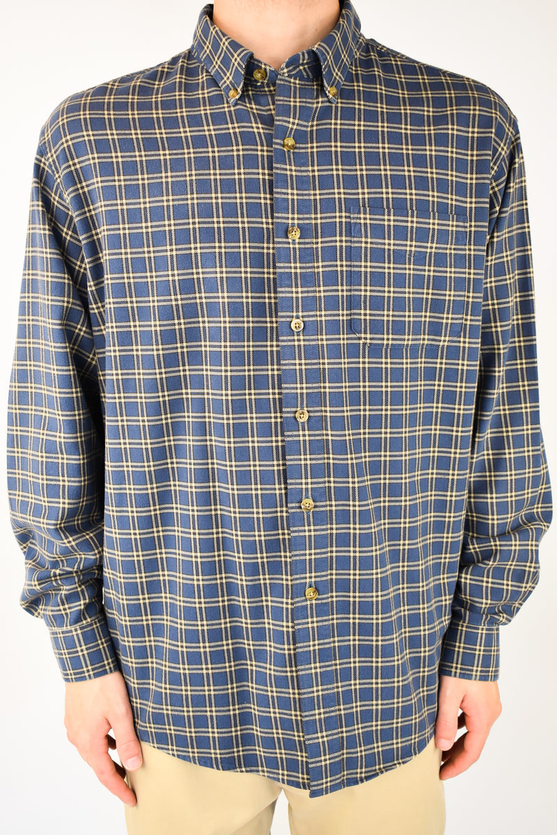 Navy Plaid Shirt