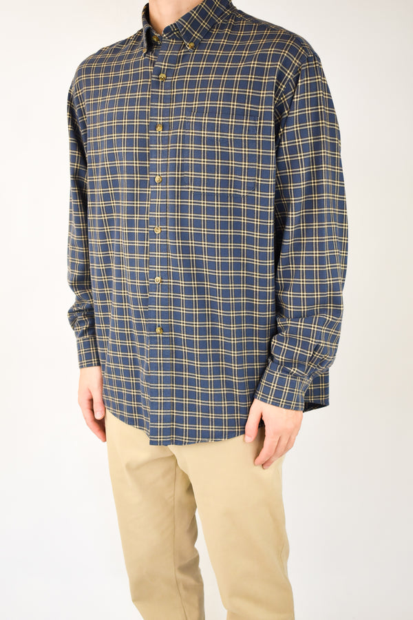 Navy Plaid Shirt