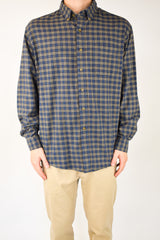 Navy Plaid Shirt