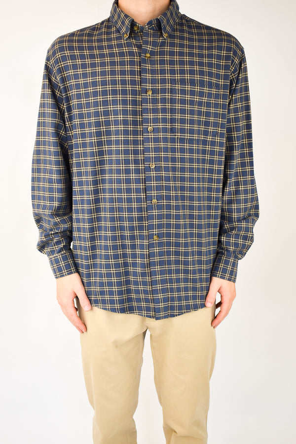 Navy Plaid Shirt