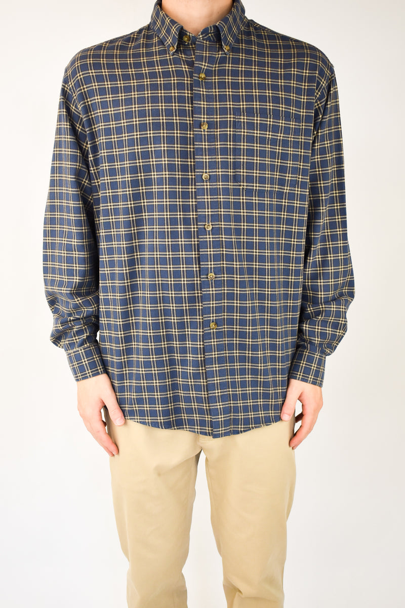 Navy Plaid Shirt