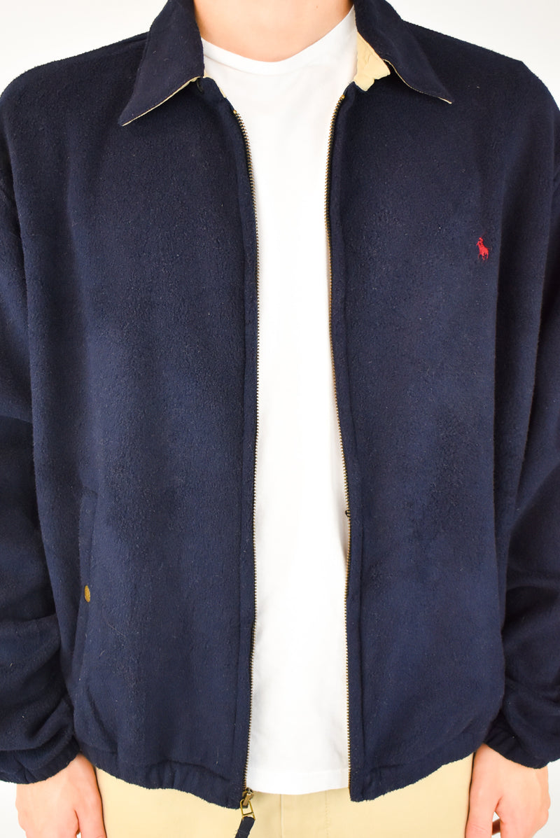 Navy Zip Fleece Jacket